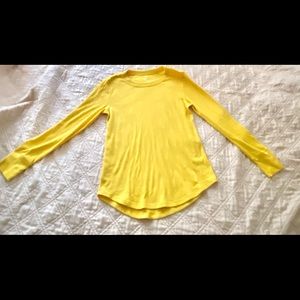 GAP large long sleeve yellow shirt